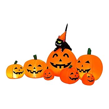 Amazon.com: Tangkula 7.5 FT Halloween Inflatable Pumpkin
